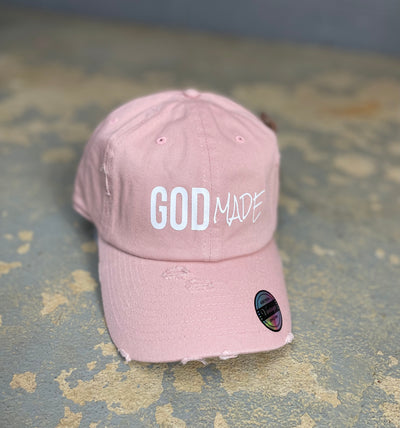 (Rose) Classic GOD MADE DAD HAT