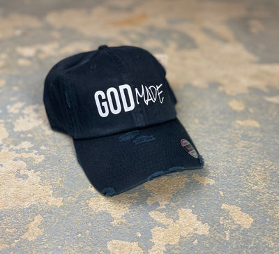 (Black) Classic GOD MADE Dad Hat