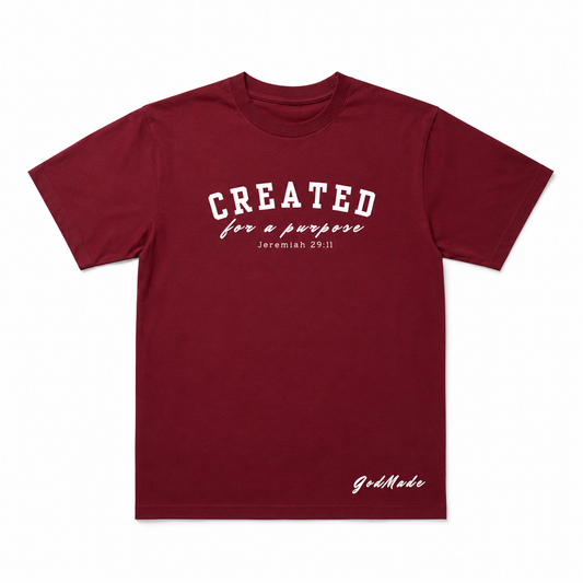 (Covenant Maroon) Created For A Purpose Unisex T-Shirt