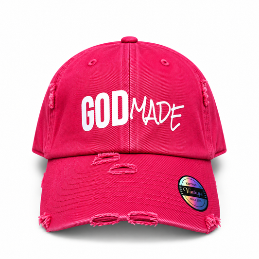 (The Blood Red) Classic GOD MADE DAD HAT