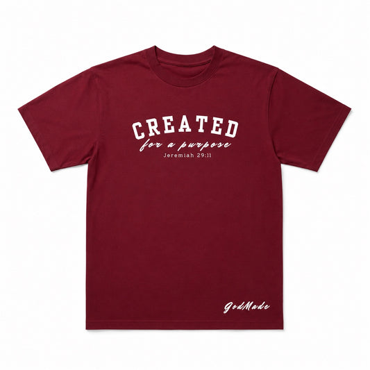 (Covenant Maroon) Created For A Purpose Unisex T-Shirt