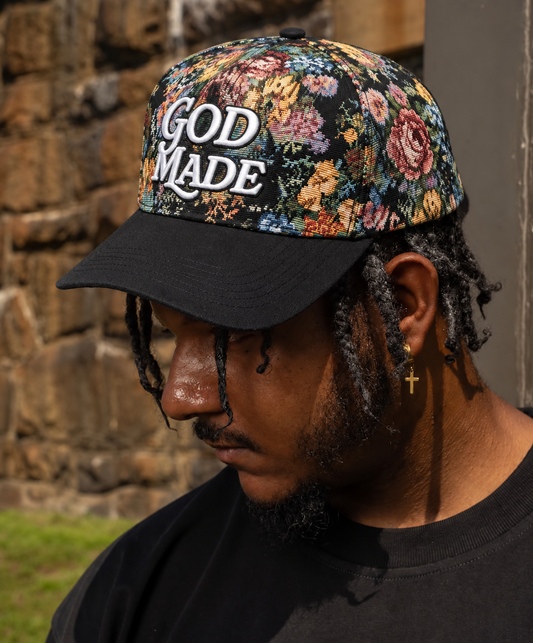 (Mercy Black) Limited Edition Floral SnapBack Hat