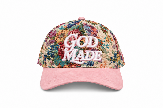 (Light Pink) Limited Edition Floral SnapBack Hat