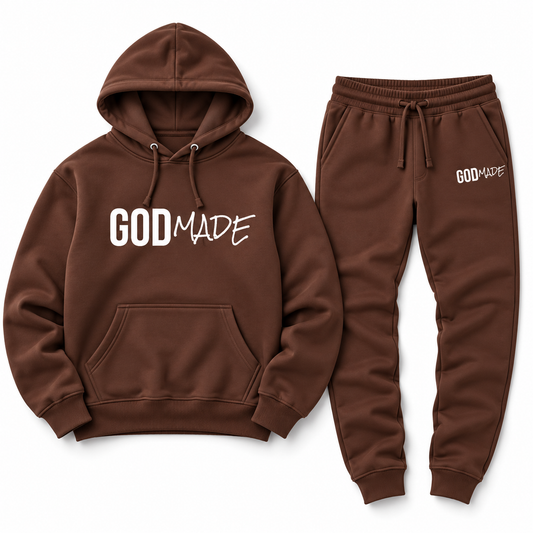 (Brown) GodMade Unisex Sweatsuit