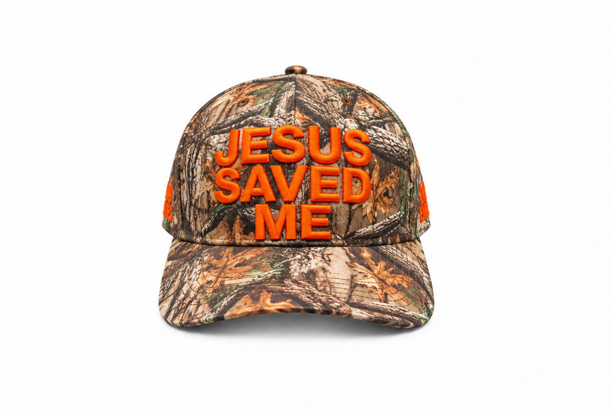 (Woodland) Jesus Saved Me SnapBack Hat